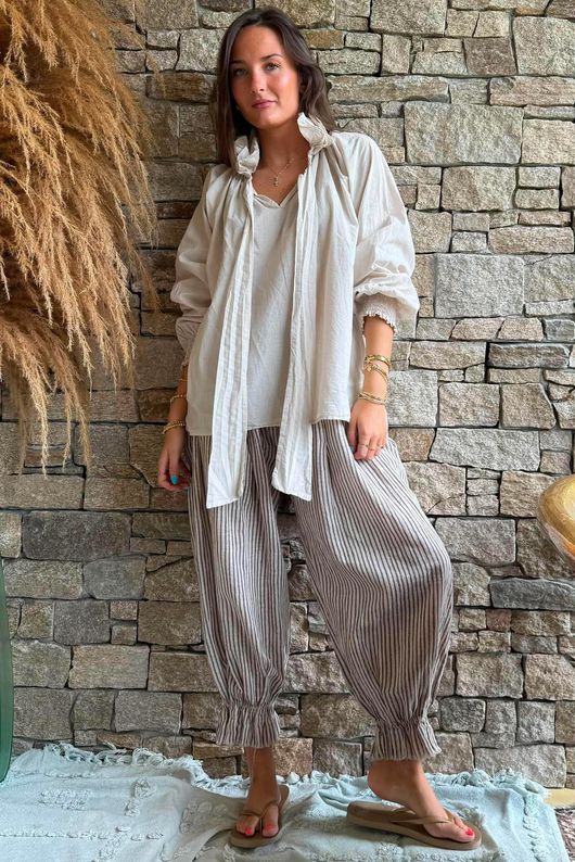 Larc Poet Blouse Calico